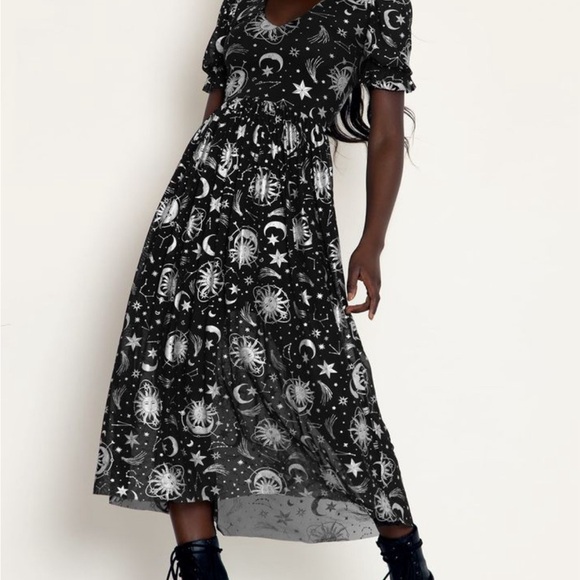 Blackmilk Celestial Print Midaxi Dress - Picture 1 of 5